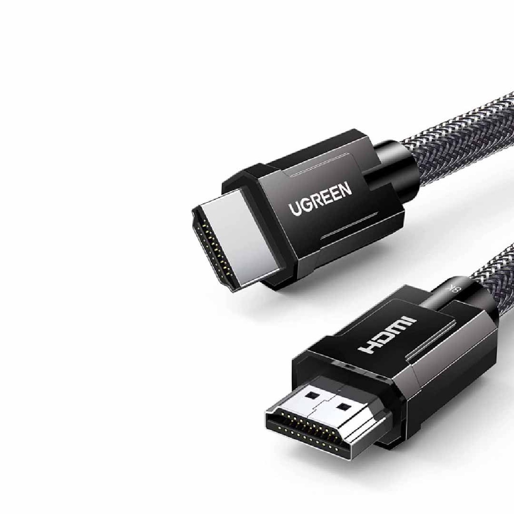 Ugreen 8K HDMI Zinc Alloy Shell Braided Cable 3m - Grey