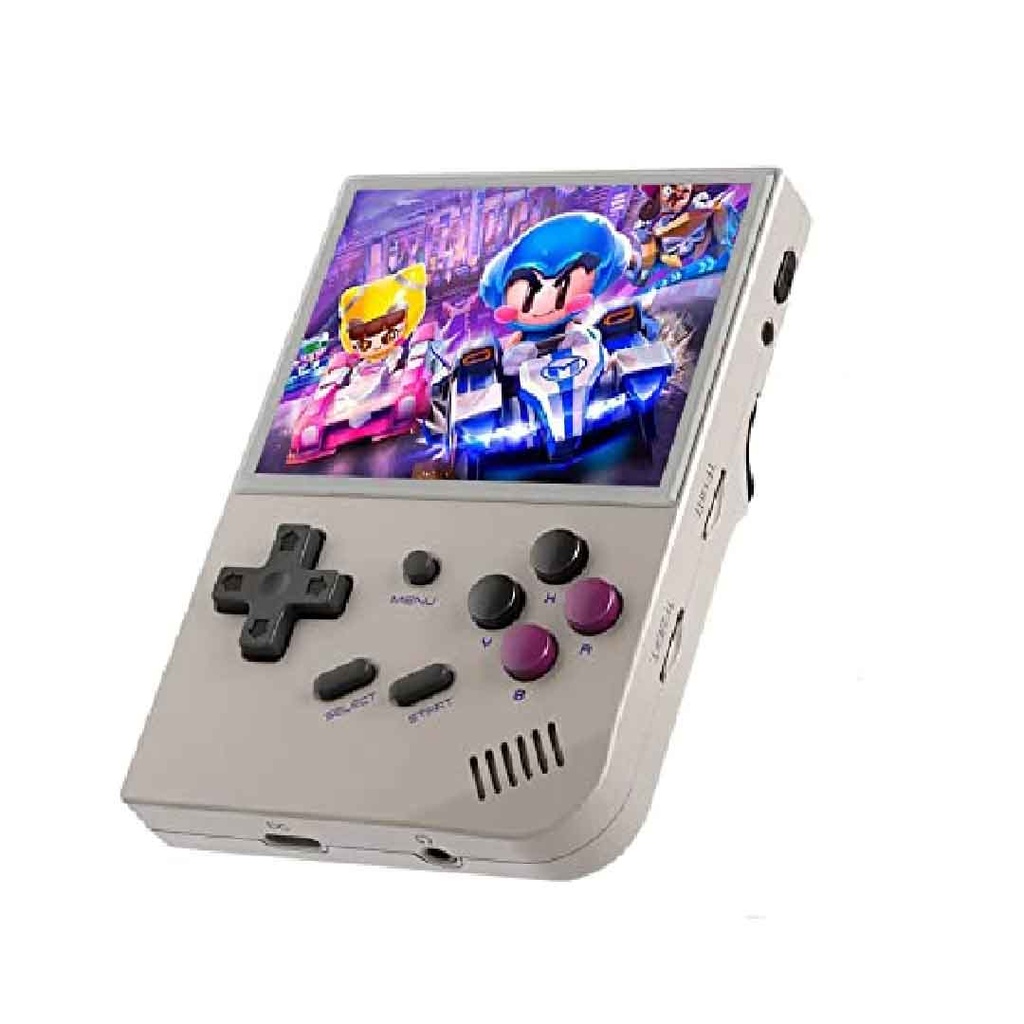 ANBERNIC RG35XX Handheld Game Console Linux System 3.5 Inch HDMI output 64GB (Gray)