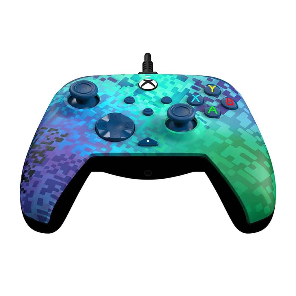 PDP XBOX Series X|One Rematch Wired Controller Glitch Green