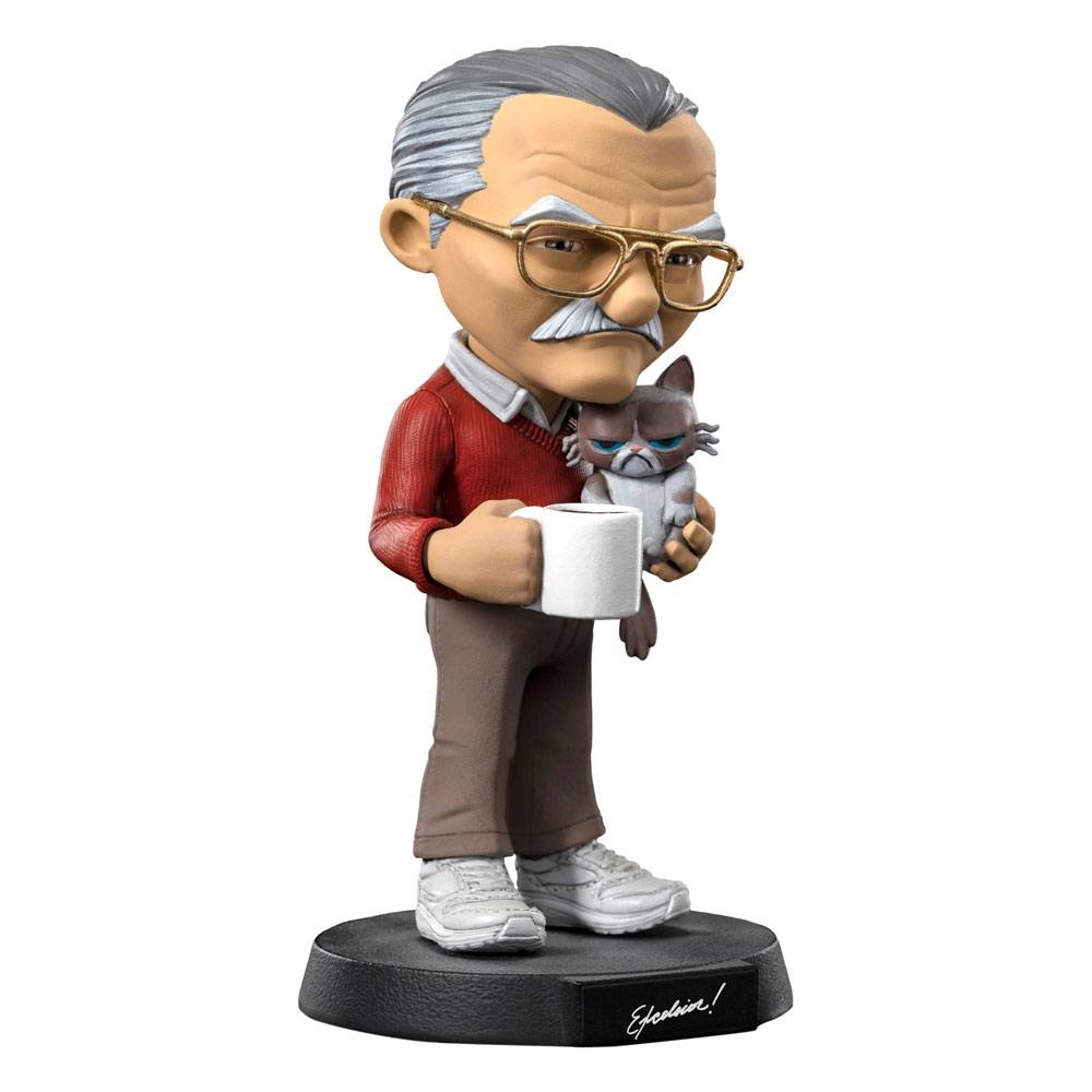 Iron Studios Stan Lee with Grumpy Cat Pow- MiniCo