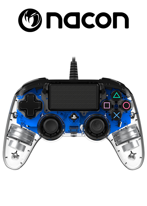 Nacon PS4 Wired Compact Controller Crystal Blue