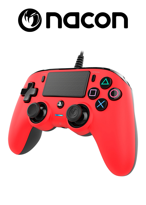 Nacon PS4 Wired Compact Controller Red