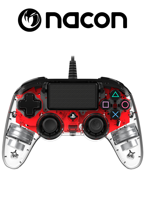 Nacon PS4 Wired Compact Controller Crystal Red