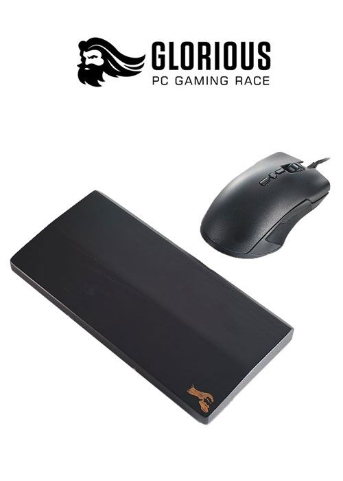 Glorious Wrist Rest Pad - Wood - Onyx