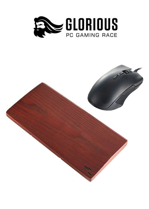 Glorious Mouse Wrist Rest - Wood - Golden Oak