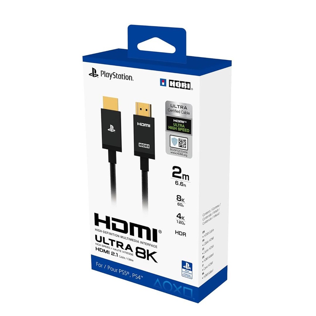 HORI Ultra High Speed 8K 2.1HDMI Cable for PS5