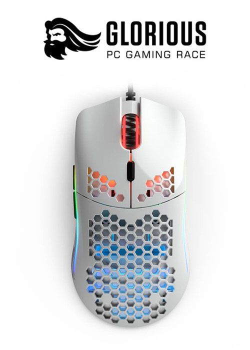 Glorious Model O RGB Gaming Mouse - Glossy White