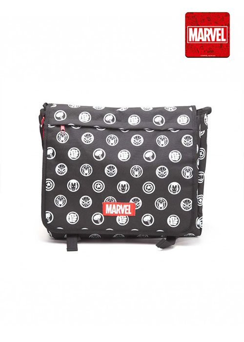 Marvel Comics- All Over Hero Crests Messenger Bag