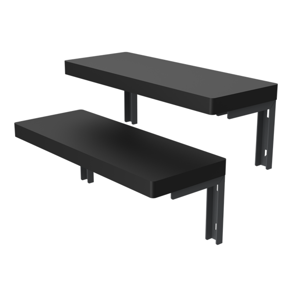 DEZCTOP D-BOARD Shelves M-Twin Pack  Black