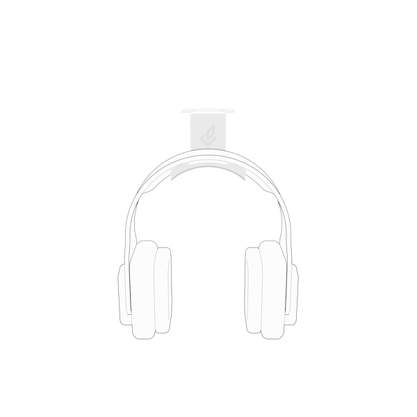 DEZCTOP Headset Holder White