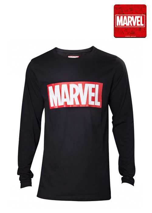 Marvel - Marvel Logo Black Men's Longsleeve - XL