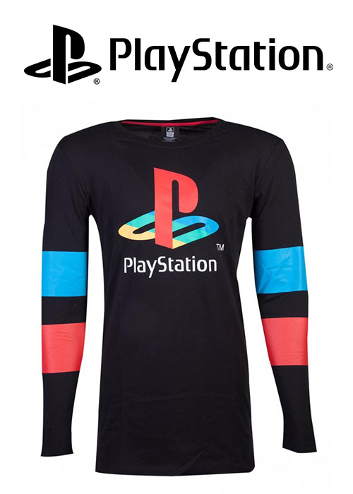 PlayStation - Logo & Arms Striped Longsleeve T-shirt - 2XL