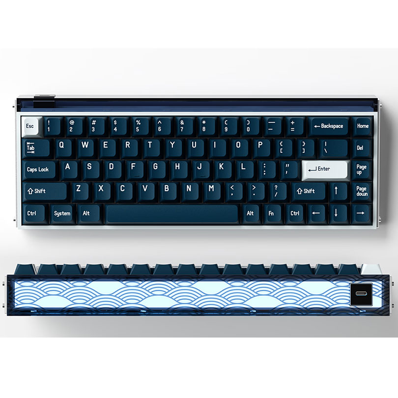 MelGeek Gaming Keyboard Made68 Pro-Water