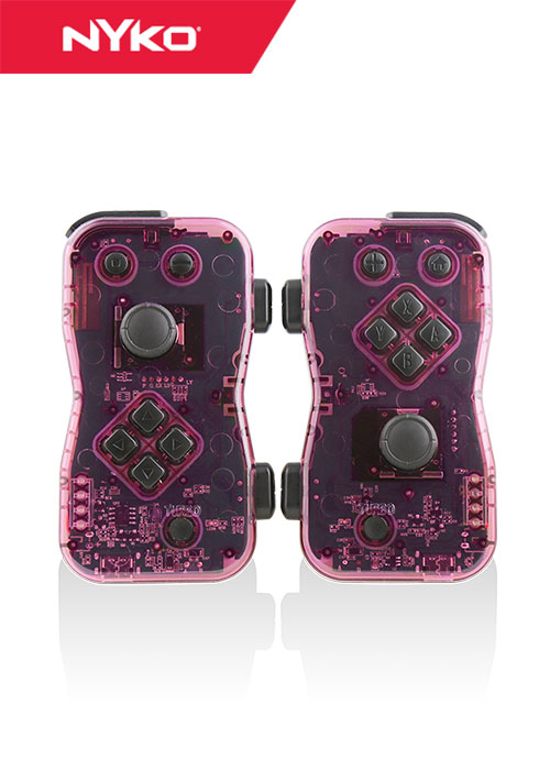 Nyko Nintendo Switch Joy-Con Dualies - Pair of Motion Controllers - Purple/White