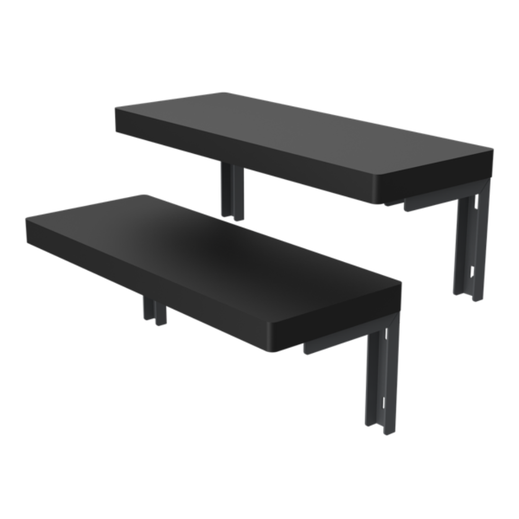 DEZCTOP D-BOARD Shelves M-Twin Pack  Black