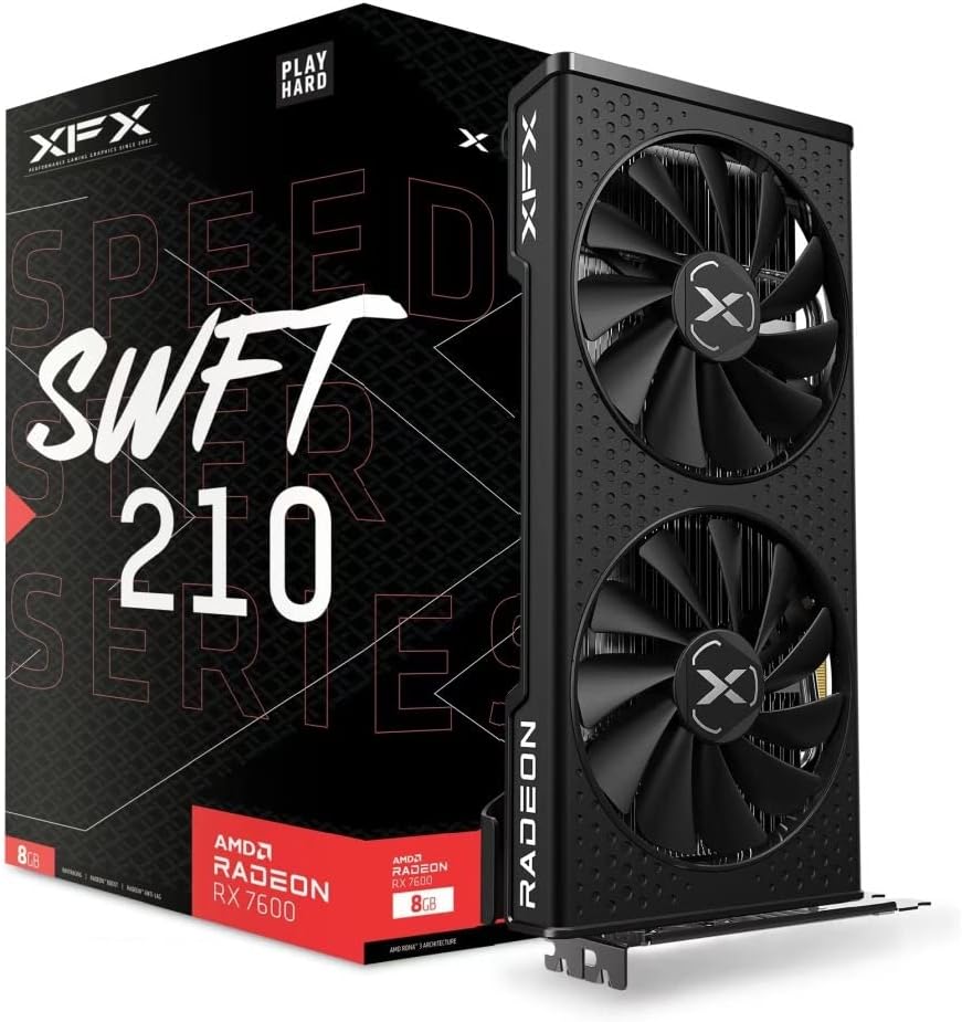 XFX Speedster SWFT210 Radeon RX 7600 8GB DDR6 RDN3 Graphics Card