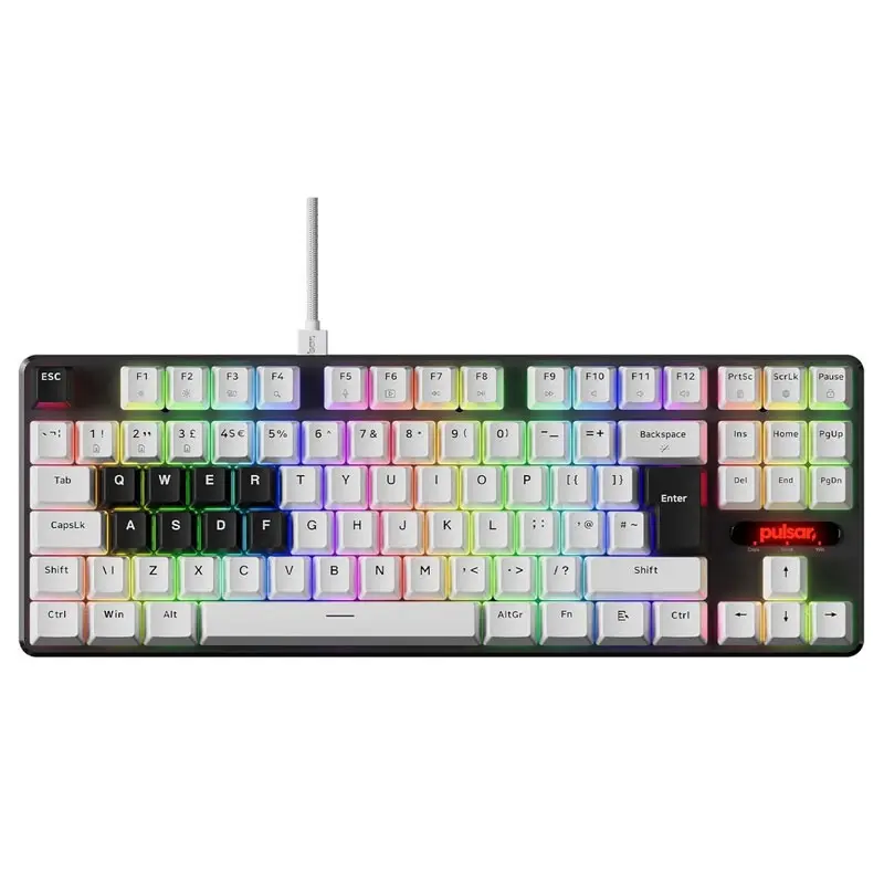 Pulsar Magnetic Wired Gaming Keyboard PCMK 2 HE ANSI White 87 Keys