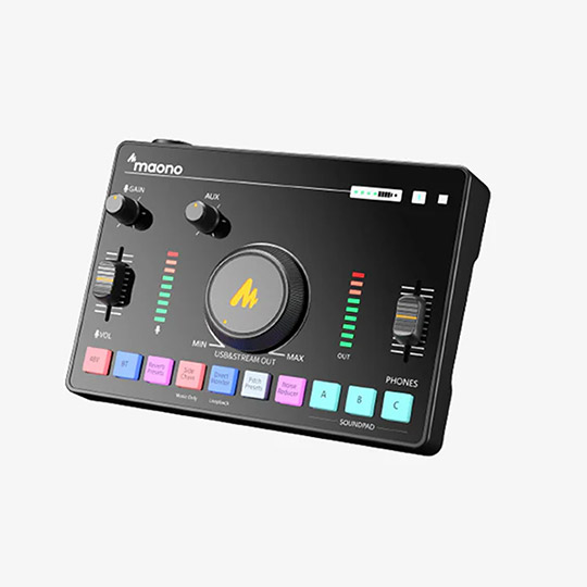 Maonocaster AMC2 NEO One-Stop Streaming Audio Mixer & Sound Card Black