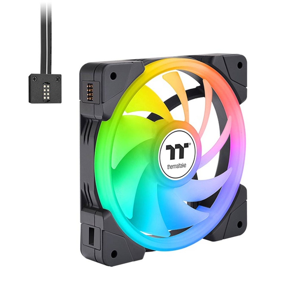 Thermaltake SWAFAN EX 12 ARGB PC Cooling Fan Pack of 3 Black