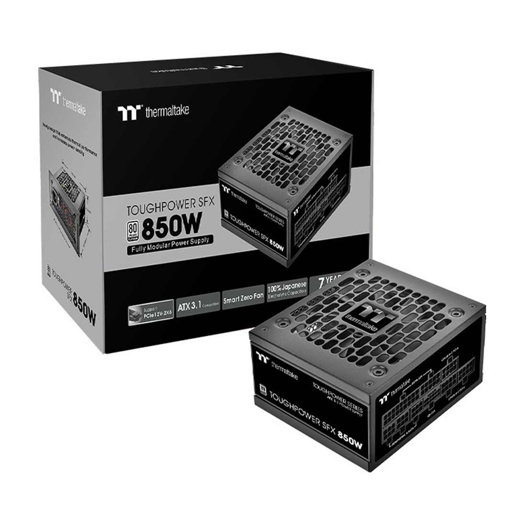 Thermaltake  Toughpower SFX 80PLUS Platinum Fully Modular ATX 3.1 850W Power Supply Black