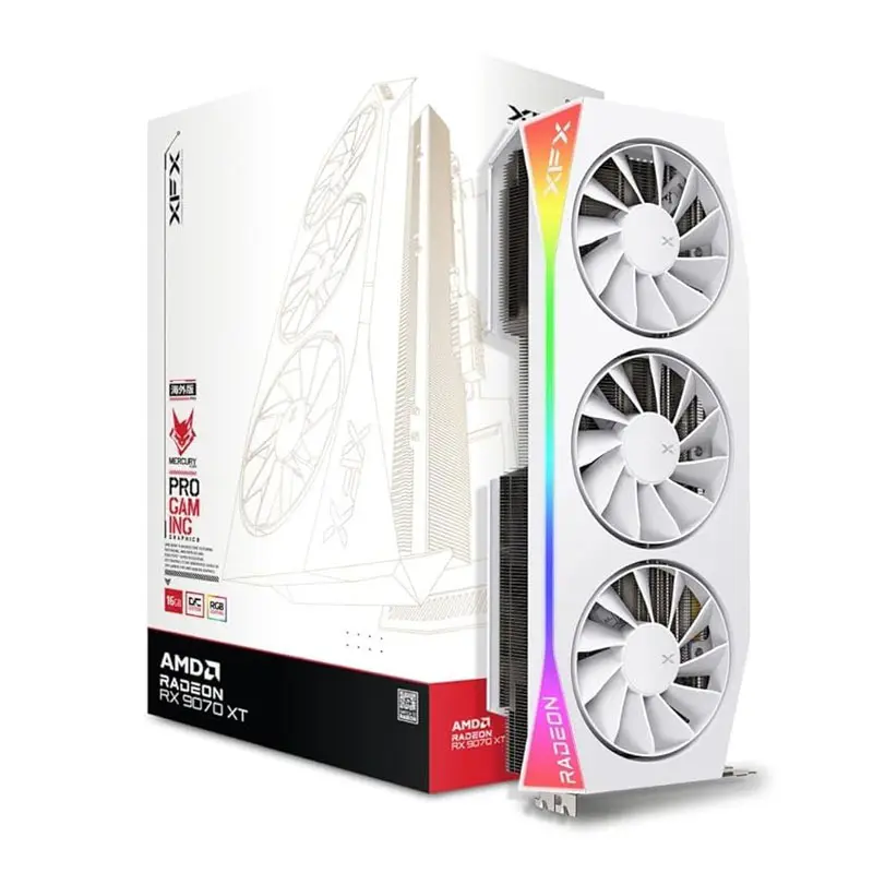 XFX MERCURY AMD  RADEON RX 9070XT OC  WHITE 16GB 3xDP
