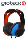 Gioteck TX-30 Stereo 'Game &amp; Go' Wired Headset Orange/Blue