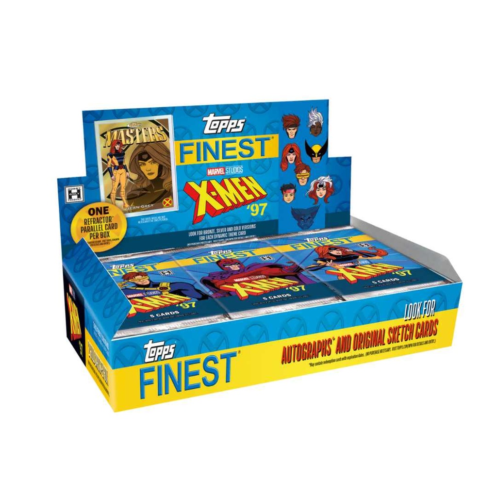 Topps 2025 Finest Marvel X-Men '97 Trading Cards Hobby Pack