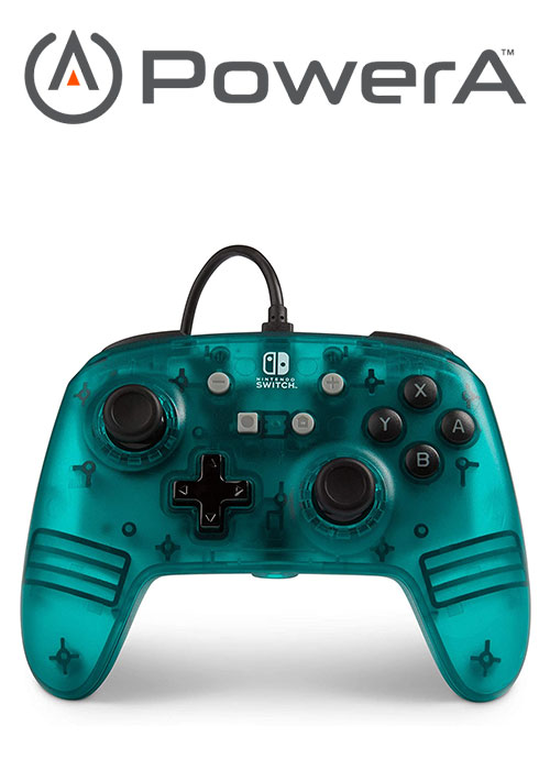 Powera enhanced wireless controller for nintendo switch teal clearance frost