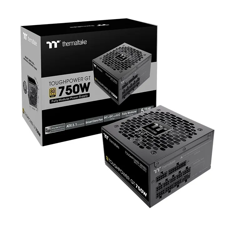 Thermaltake Toughpower Power Supply GT 750W/Fully Modular/80 Plus Gold /Atx 3.1 - Snow