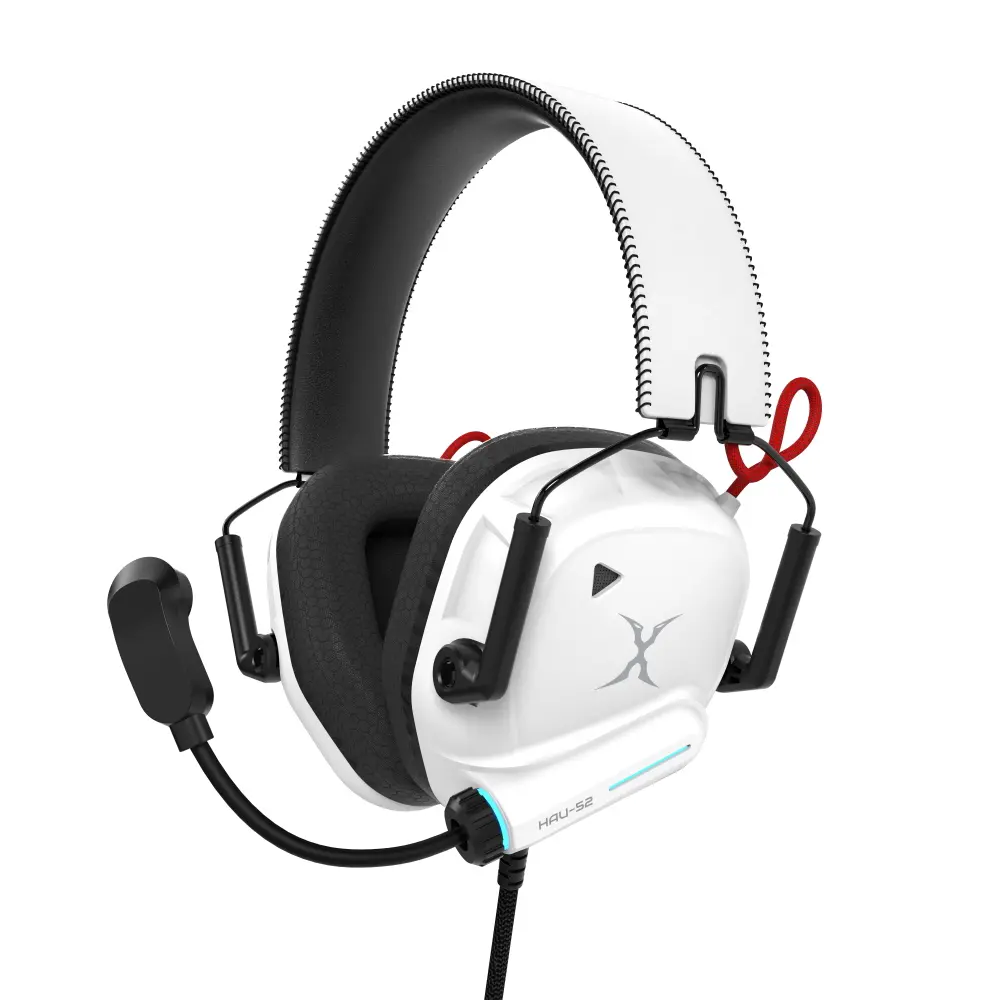 Foxxray PhantomStar Virtual 7.1 Channel Wired Gaming Headset White