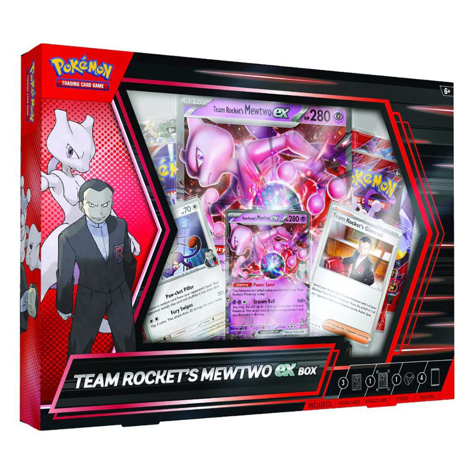 Pokemon Scarlet & Violet Trading Card Game Destined Rivals Team Rocket's Mewto EX Box