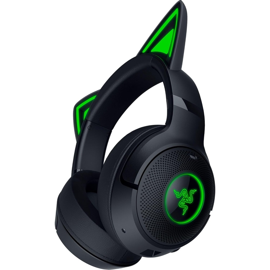 Razer Kraken Kitty V2 BT Wireless Gaming Headset With Kitty Ears Black