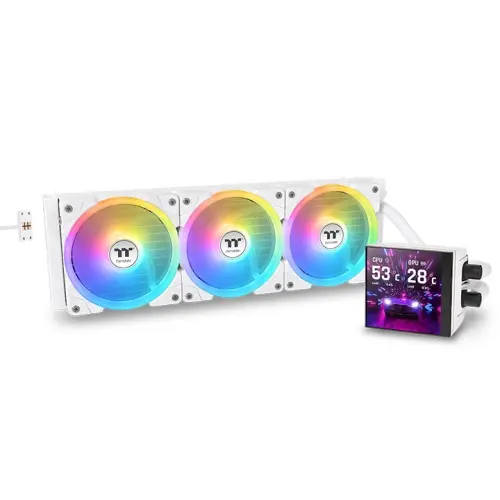Thermaltake MAGFloe 360 Ultra Snow Edition All-In-One Liquid Cooler with LCD ARGB White