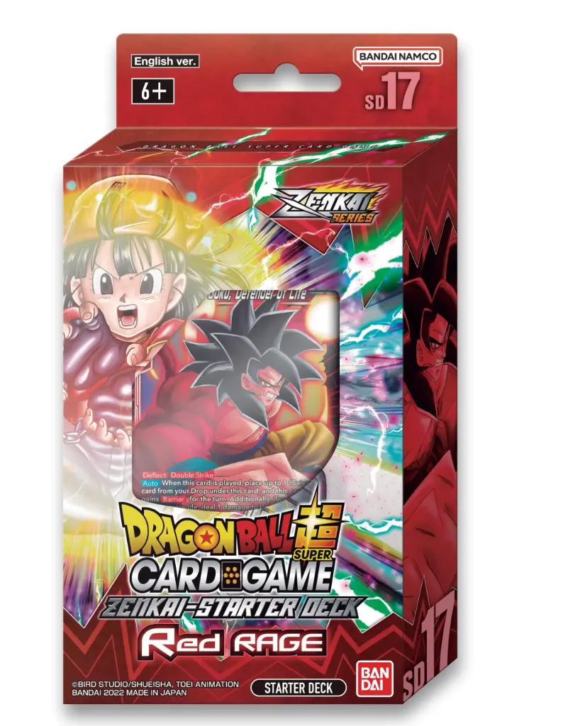 Dragon Ball Trading Card Starter Deck Red Rage SD-17