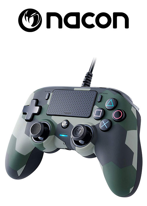Nacon PS4 Wired Compact Controller Green Camo