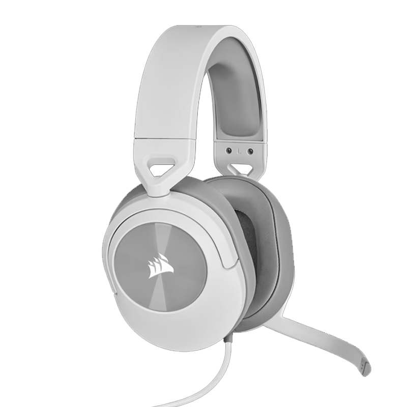 CORSAIR HS55 Surround Wired Gaming Headset- White