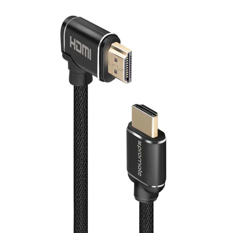 Promate Right Angle HDMI AV Cable Black