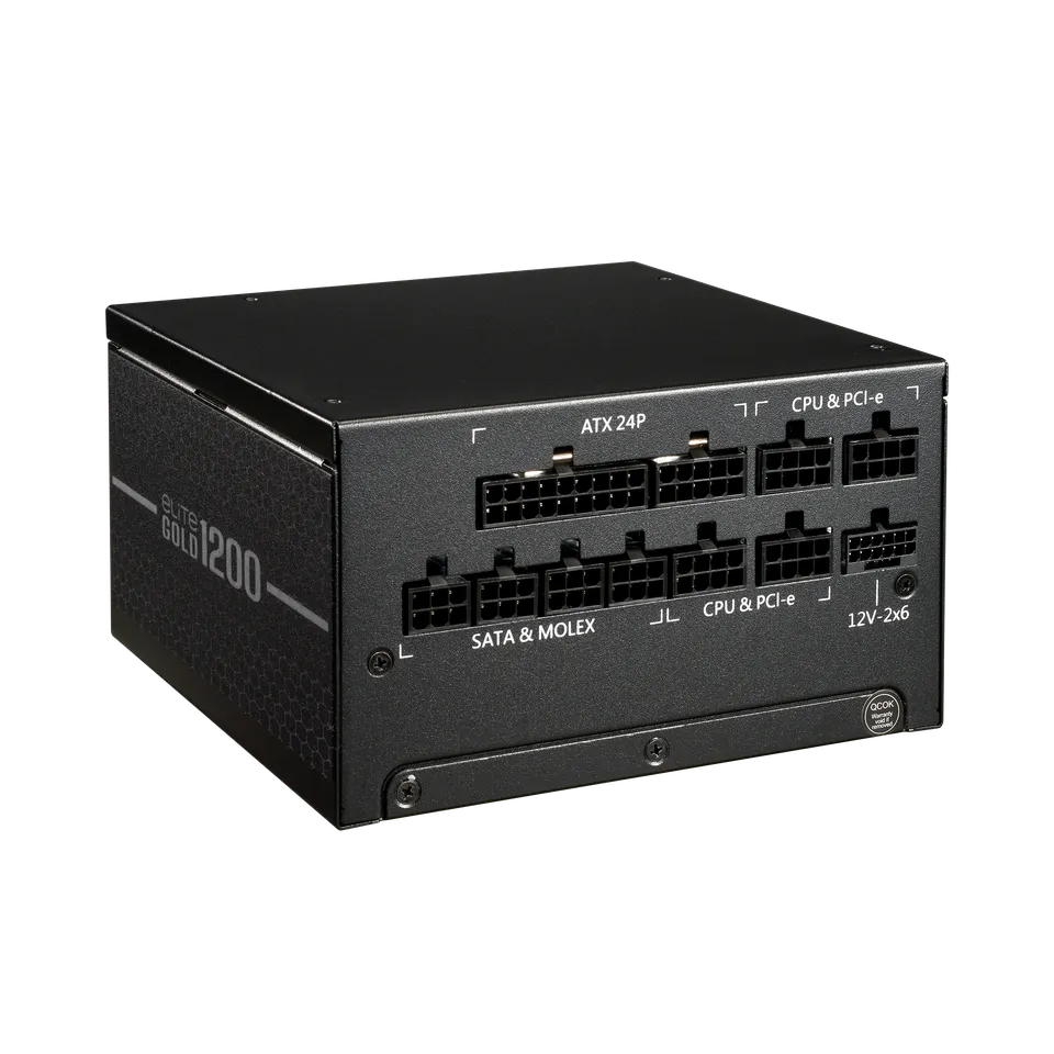 Cooler Master 1200W Gold Elite Power Supply -Black