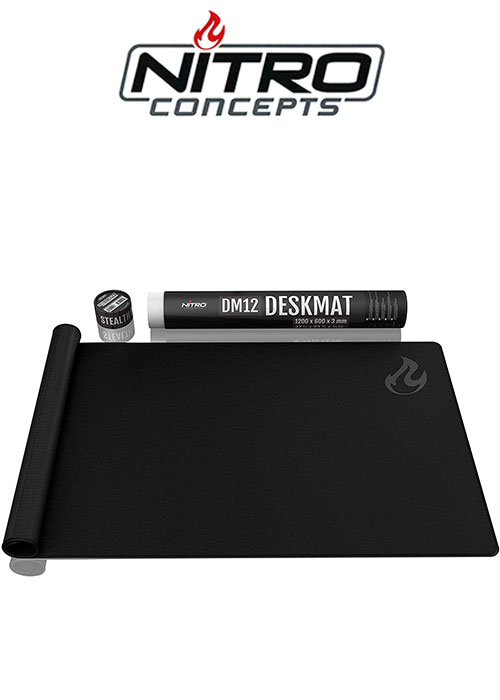 Nitro Concepts Desk Mat, 1200x600mm - black