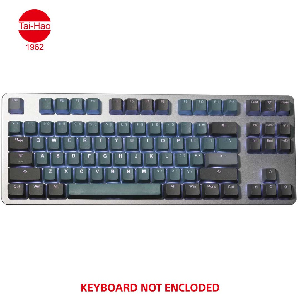 Tai-Hao 140-Keys PBT Double Shot Backlit-Keycap Set - Forest Deep Green