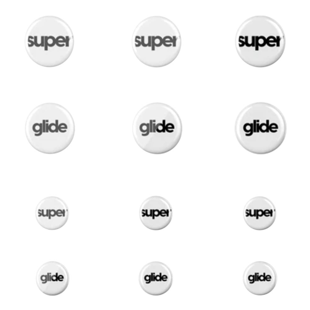 Pulsar Superglide Type-C Universal Dot Mouse Skates 6mm + 9mm 12-Piece 