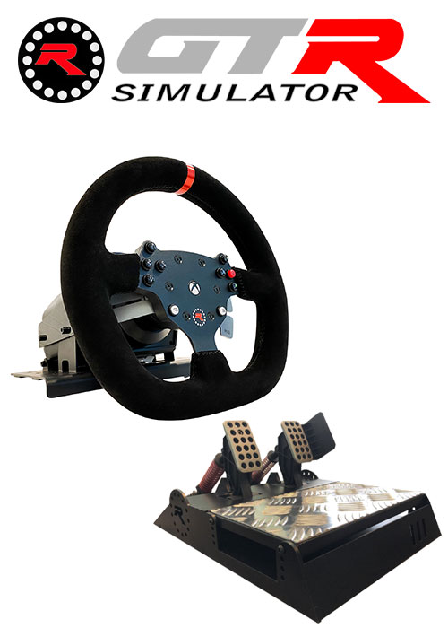 GTR Racing Simulator: RS30 Ultra Force Feedback Wheel + V3 Pro Steel Metal Base Adjustable 2-Pedals | 3-Pedals For XBOX