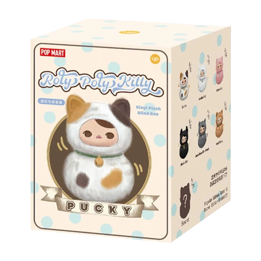 Pop Mart Pucky Roly-Poly Kitty Series-Vinyl Random Plush