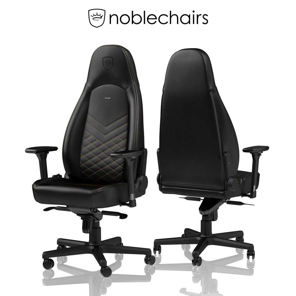 Noblechairs ICON Gaming Chair - Black/Gold