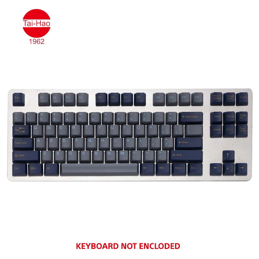 Tai-Hao 120-Keys PBT Double Shot -Keycap Set -Dark Tunnel