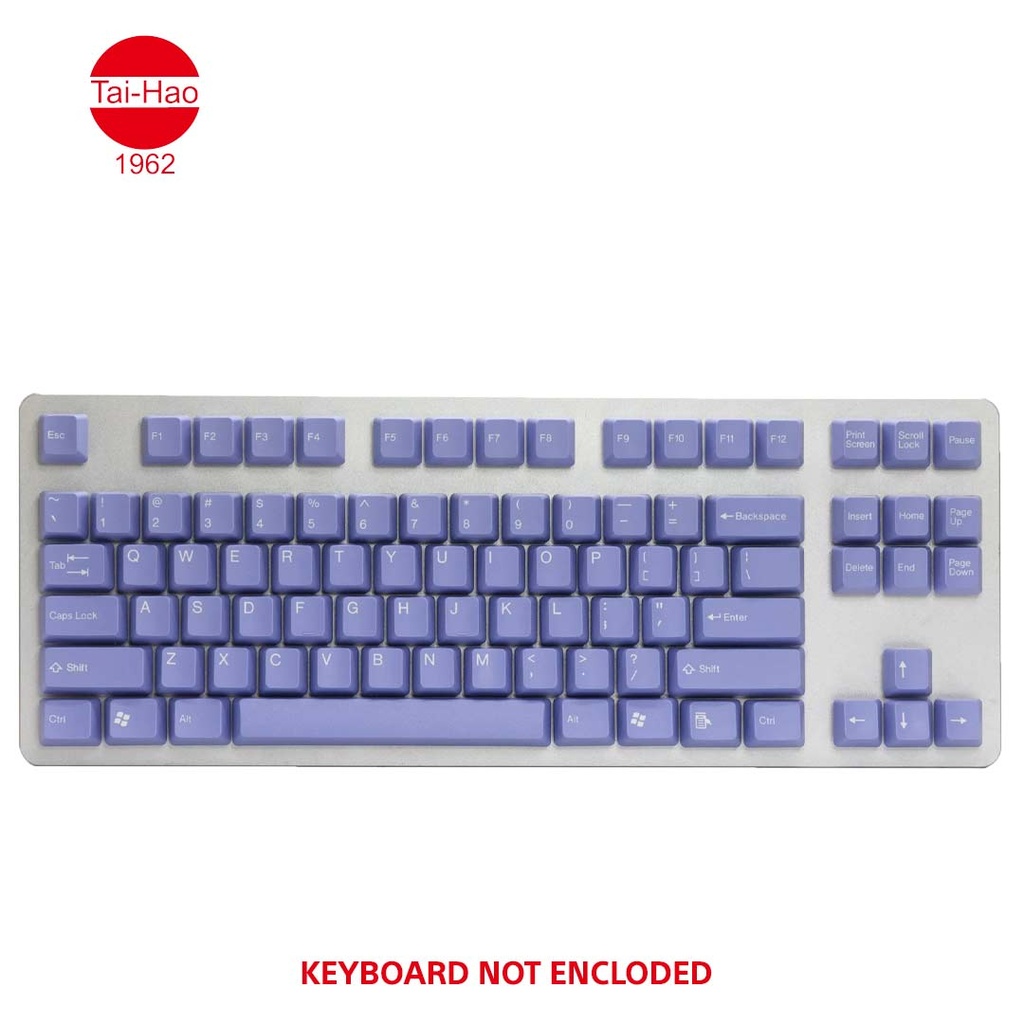 Tai-Hao 104-Keys ABS Double Shot -Keycap Set - Lavender Purple