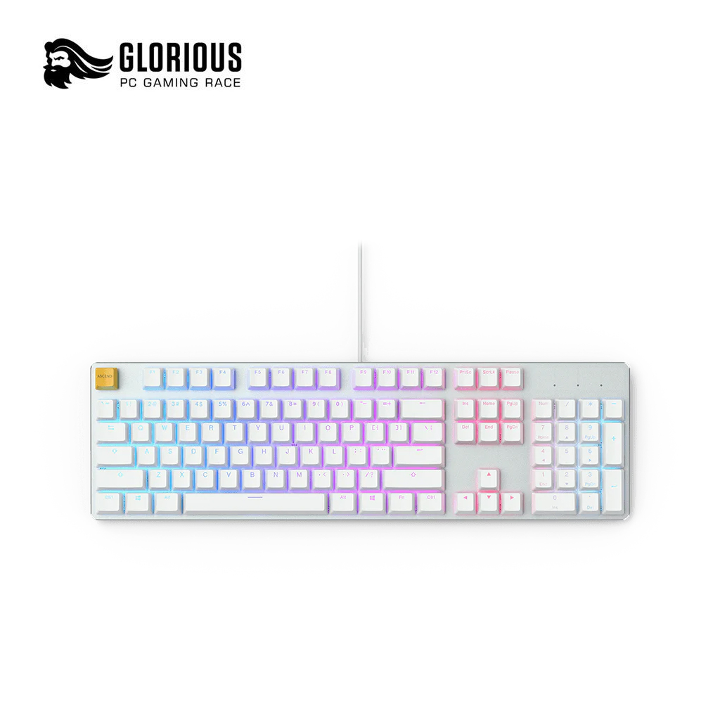 Glorious Keyboard Full Size- PreBuilt - White