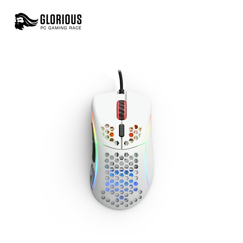 Glorious Model D- RGB Gaming Mouse - Matte White