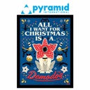 Pyramid - Stranger Things All I Want For Christmas (Wooden Frame)
