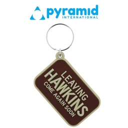 [682525] Pyramid - STRANGER THINGS (LEAVING HAWKINS) RUBBER KEYCHAIN
